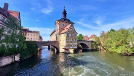 Vom Vater Rhein zur blauen Donau 2023 - Rathaus in Bamberg