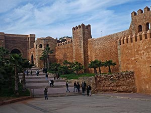 Die Mauern der Kasbah in Rabat