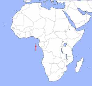 Lage São Tomé und Príncipe