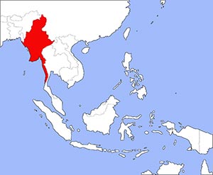 Lage Myanmar