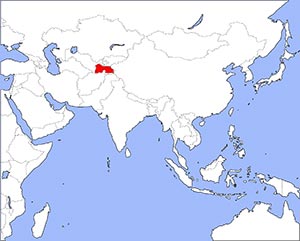 Lage Tadschikistan