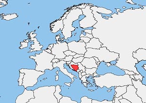 Lage Bosnien und Herzegowina