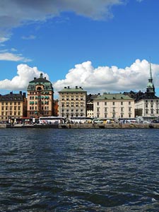 Der Hafen von Stockholm