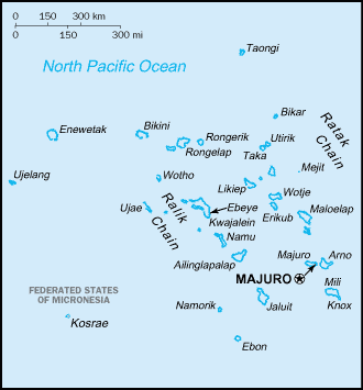 Karte der Marshallinseln