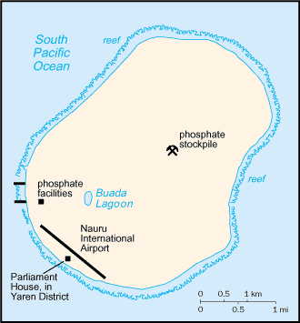 Karte von Nauru