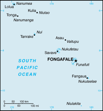 Karte von Tuvalu