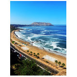 Blick auf den Strand in Miraflores