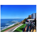 Blick auf den Strand in Miraflores