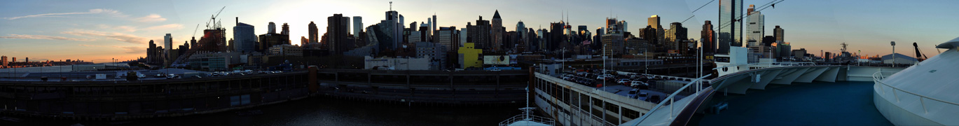 Panorama New York am Morgen