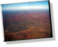 Auf dem Flug von Darwin nach Alice Springs