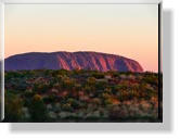 Der Uluru beim Sonnenuntergang