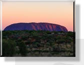 Der Uluru beim Sonnenuntergang
