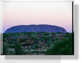 Der Uluru beim Sonnenuntergang