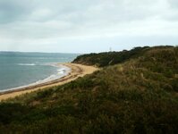 Der Strand hinter dem Haus