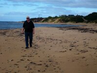 Der Strand hinter dem Haus