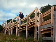 Der Strand hinter dem Haus