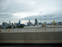 Unterwegs zum Flughafen von Melbourne