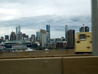 Unterwegs zum Flughafen von Melbourne