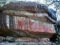 Die schönen Felszeichnungen von Ubirr