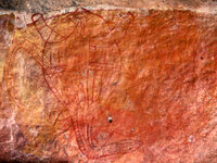 Die schönen Felszeichnungen von Ubirr