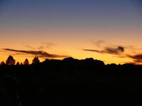 Sonnenuntergang hinter Kata Tjuta