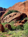 Auf dem Base Walk einmal um den Uluru