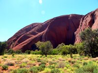 Auf dem Base Walk einmal um den Uluru