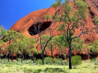 Auf dem Base Walk einmal um den Uluru
