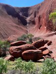 Auf dem Base Walk einmal um den Uluru