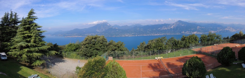 Panorama Gardasee von San Zeno di Montagna