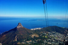 Südafrika 2004 - Blick auf den Lionshead und den Signalhill