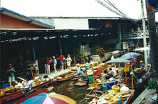 Schwimmender Markt in Damnoen Saduak