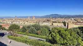 Rastplatz oberhalb von Florenz