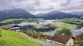 Blick vom Hotel Handl ins Stubaital