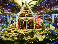 Weihnachtsdekoration an Bord
