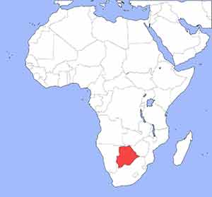 Lage Botswana Lage Botswana