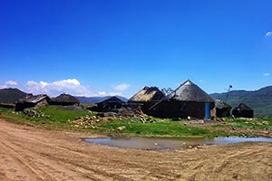 Am Sani Pass in Lesotho