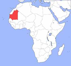 Lage Mauretanien