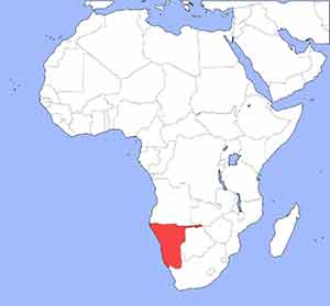 Lage Namibia Lage Namibia