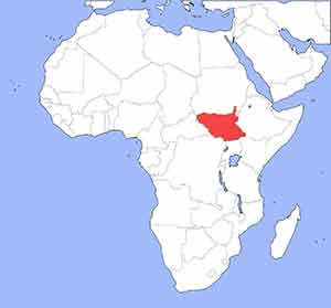 Lage Südsudan Lage Südsudan
