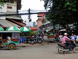 Strassenszene in Phnom Penh