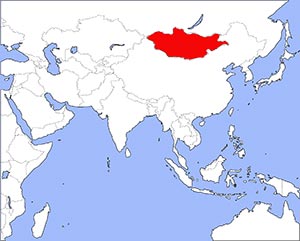 Lage Mongolei