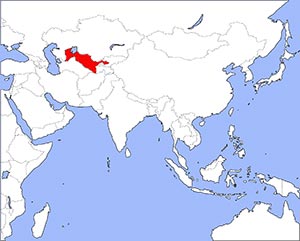 Lage Usbekistan