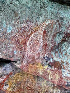 Felszeichnung der Aborigines Felszeichnung der Aborigines