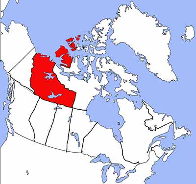 Lage Northwest-Territories Lage Northwest-Territories