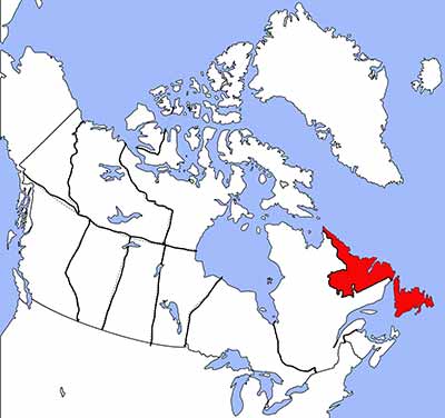 Lage Neufundland und Labrador Lage Neufundland und Labrador
