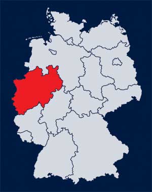 Lage von NRW Lage von NRW