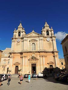 Die St. Pauls Kathedrale in Mdina Die St. Pauls Kathedrale in Mdina
