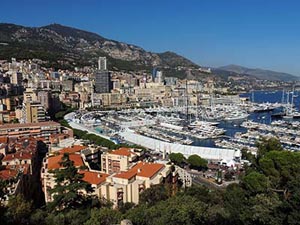 Blick auf Monaco