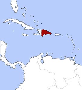 Lage Dominikanische Republik